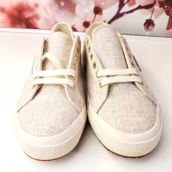 NEW without tag SUPERGA 2750 Wool Blend Lace-Up Sneakers 8. Worn once. - Picture 4 of 8
